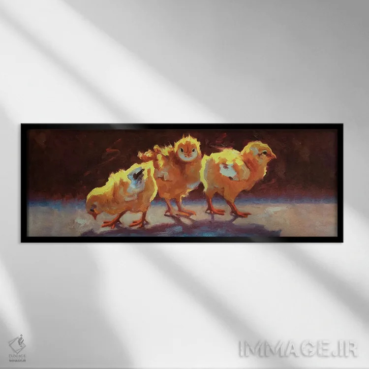 تابلو این طرف و آن طرف اثر چری کریستنسن - نمای قابدار مشکی