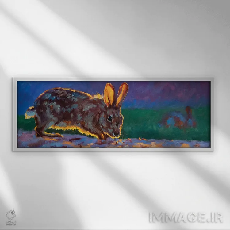 تابلو ماجراجویی هیزل اثر چری کریستنسن - نمای قابدار سفید