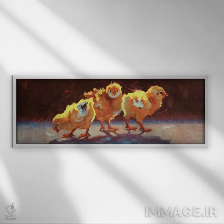 تابلو این طرف و آن طرف اثر چری کریستنسن - نمای قابدار سفید