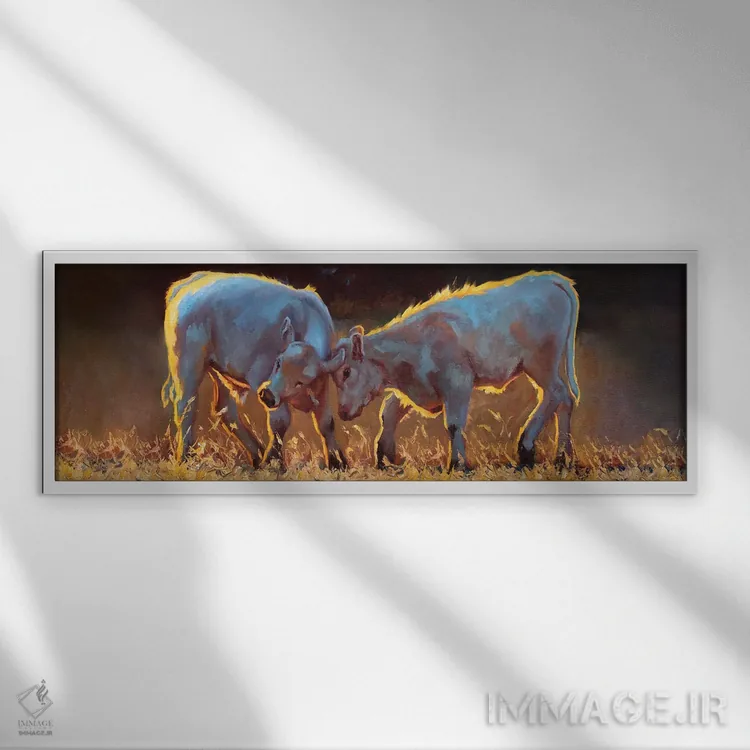 تابلو زنگ تفریح اثر چری کریستنسن - نمای قابدار سفید