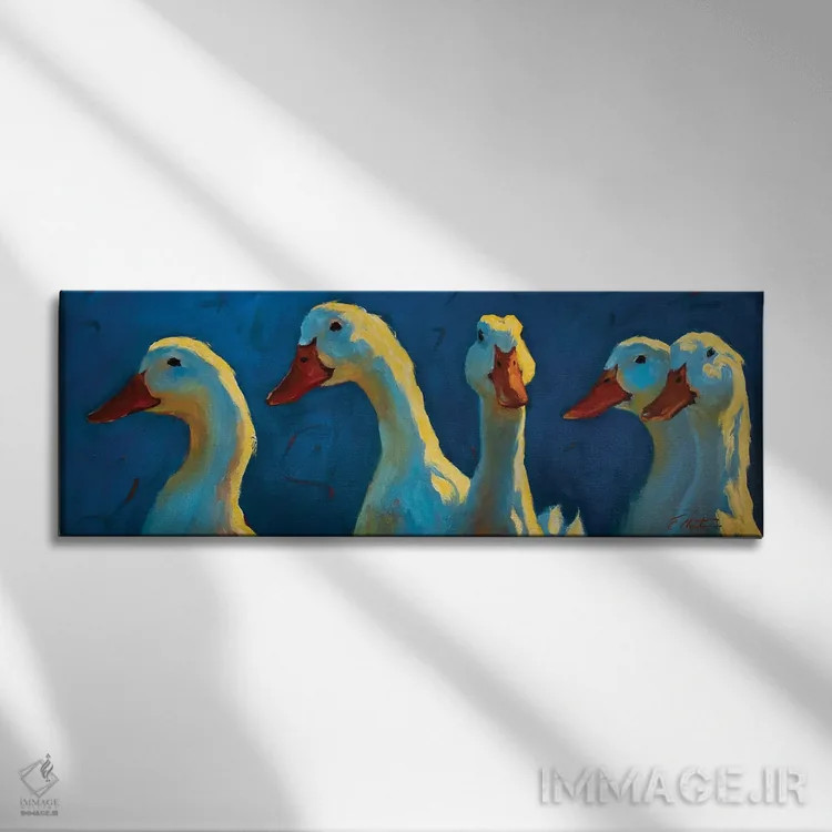 تابلو همیشه یکی در جمع هست اثر چری کریستنسن - نمای روبهرو روی دیوار
