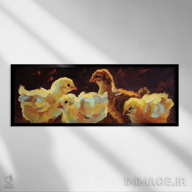 تابلو شب بانوان اثر چری کریستنسن - نمای قابدار مشکی