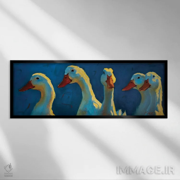 تابلو همیشه یکی در جمع هست اثر چری کریستنسن - نمای قابدار مشکی