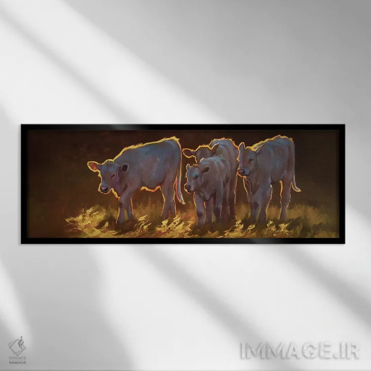 تابلو راهی خانه اثر چری کریستنسن - نمای قابدار مشکی