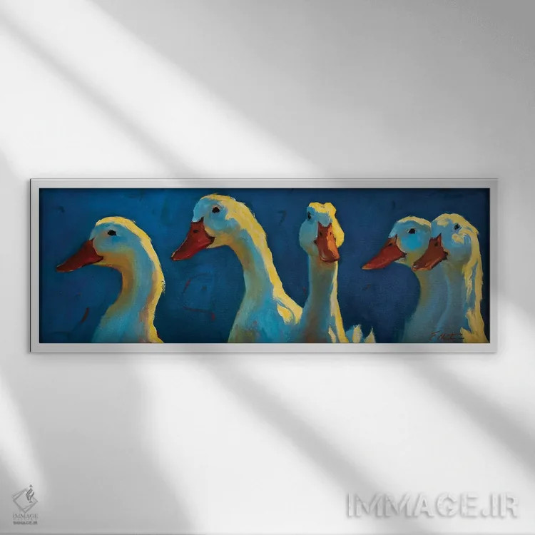 تابلو همیشه یکی در جمع هست اثر چری کریستنسن - نمای قابدار سفید