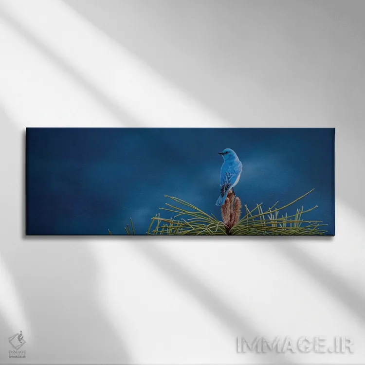 تابلو بر فراز جهان اثر کامی یِل انگل - نمای روبهرو روی دیوار