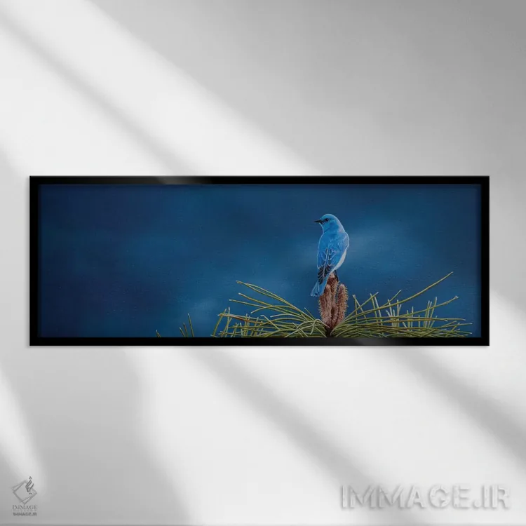 تابلو بر فراز جهان اثر کامی یِل انگل - نمای قابدار مشکی