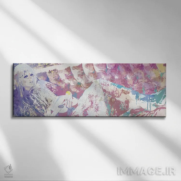 تابلو شعر زندگی اثر فایو بای فایو کالکتیو - نمای روبهرو روی دیوار