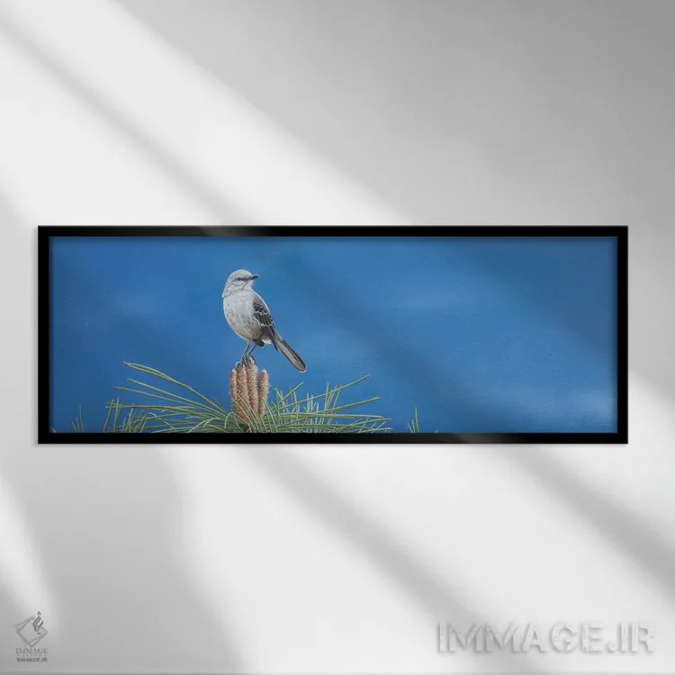 تابلو بر فراز جهان دوم اثر کامی یِل انگل - نمای قابدار مشکی