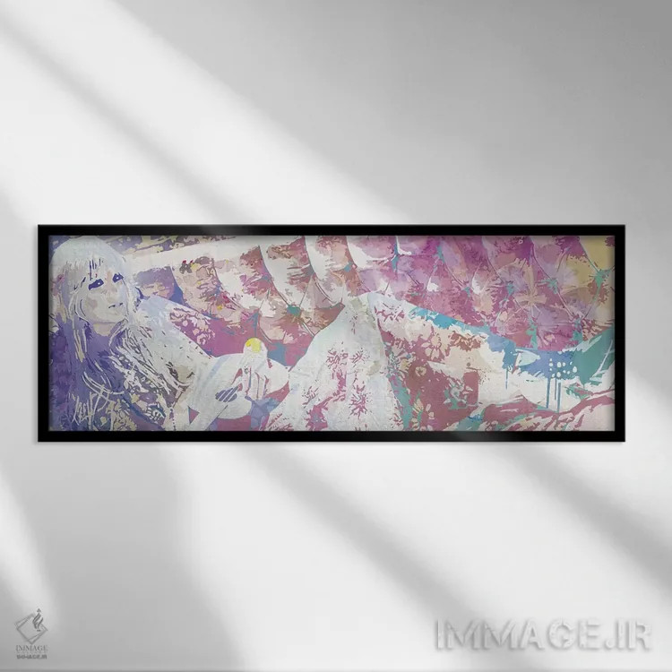 تابلو شعر زندگی اثر فایو بای فایو کالکتیو - نمای قابدار مشکی