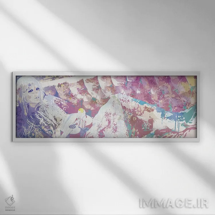 تابلو شعر زندگی اثر فایو بای فایو کالکتیو - نمای قابدار سفید