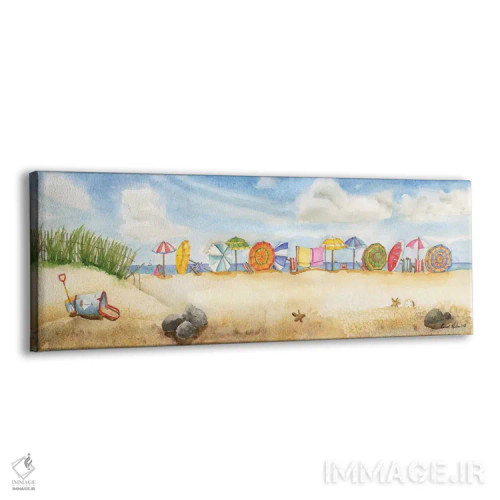 تابلو ساختن قلعه شنی اثر کارول هالم - نمای پرسپکتیو محصول