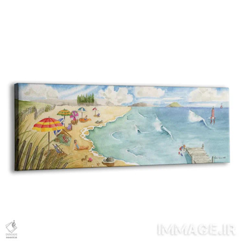 تابلو ماسه و موج اثر کارول هالم - نمای پرسپکتیو محصول