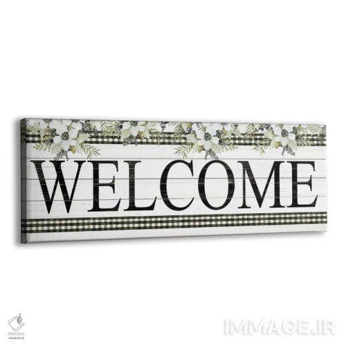 تابلو خوش آمدید اثر سیندی جیکوبز - نمای پرسپکتیو محصول
