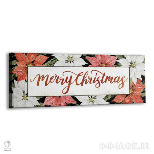 تابلو پوینستیاهای کریسمس مبارک (گل کریسمس) اثر سیندی جیکوبز - نمای پرسپکتیو محصول