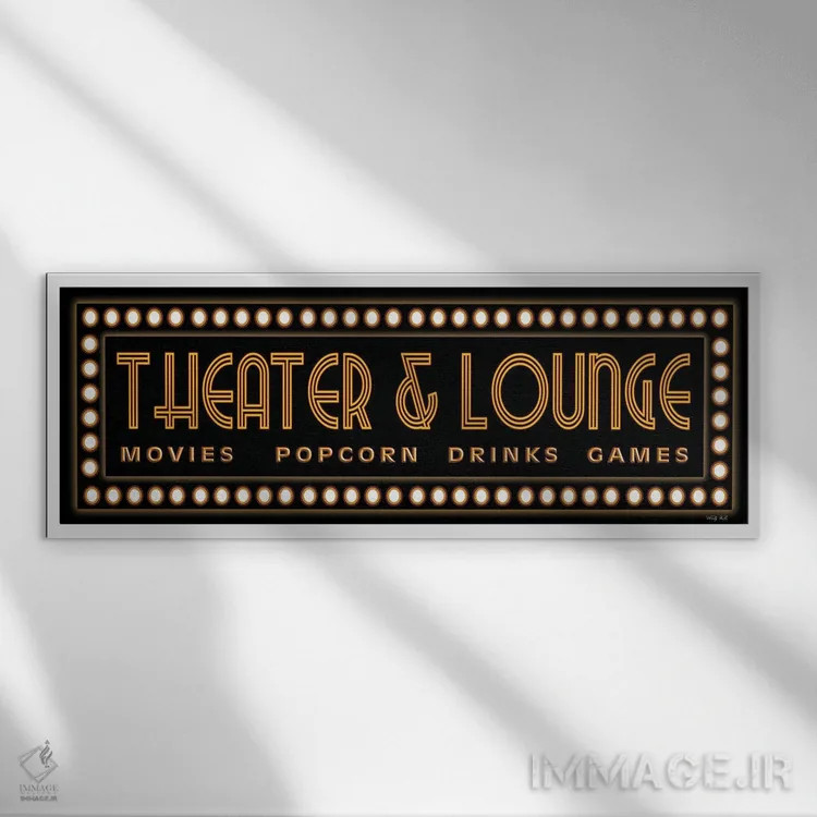 تابلو سالن نمایش و لابی اثر سیندی جیکوبز - نمای قابدار سفید