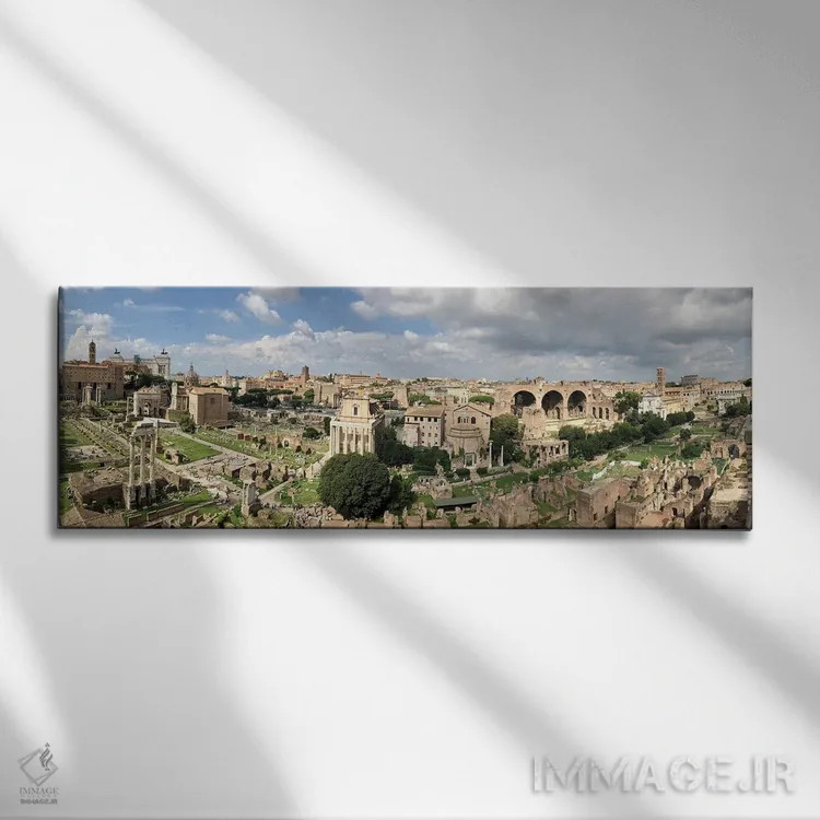 تابلو فروم رومی (معماری باستانی) اثر کلینت ال. بارتلی - نمای روبهرو روی دیوار