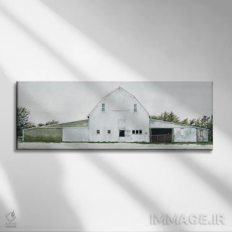 تابلو طویلهٔ قوی باش اثر سیندی جیکوبز - نمای روبهرو روی دیوار