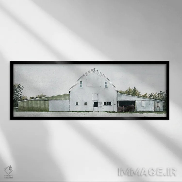 تابلو طویلهٔ قوی باش اثر سیندی جیکوبز - نمای قابدار مشکی