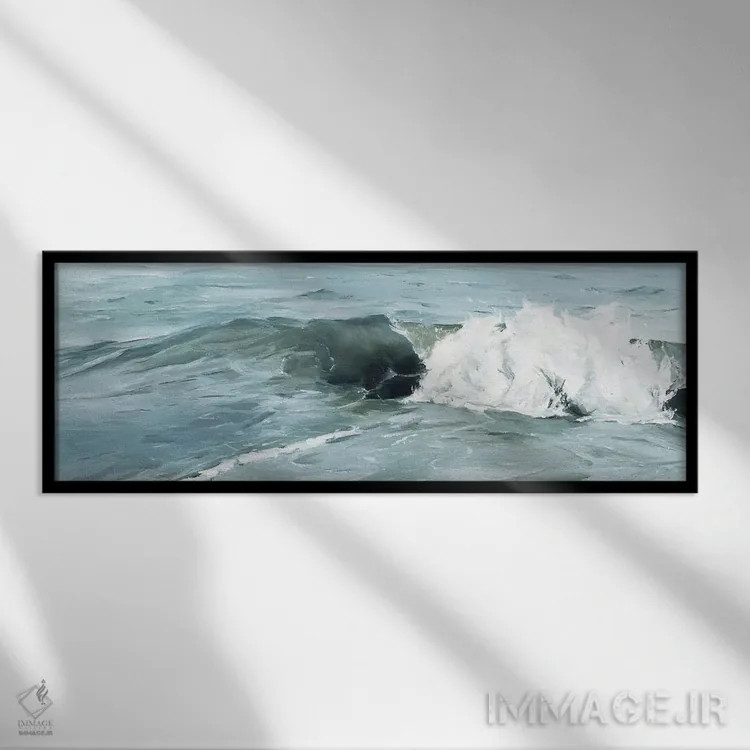 تابلو تصادف / سقوط شدید (با توجه به تصویر) اثر کولمن سنکال - نمای قابدار مشکی