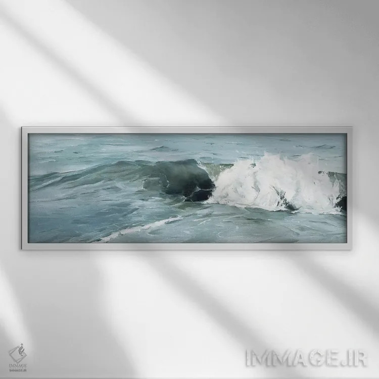 تابلو تصادف / سقوط شدید (با توجه به تصویر) اثر کولمن سنکال - نمای قابدار سفید