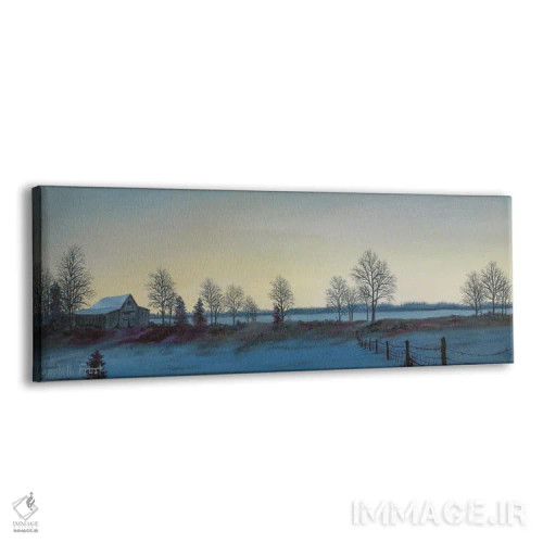 تابلو صبح زمستانی اثر کمبل فراست - نمای پرسپکتیو محصول