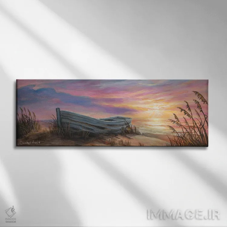 تابلو به گل نشسته اثر کمبل فراست - نمای روبهرو روی دیوار