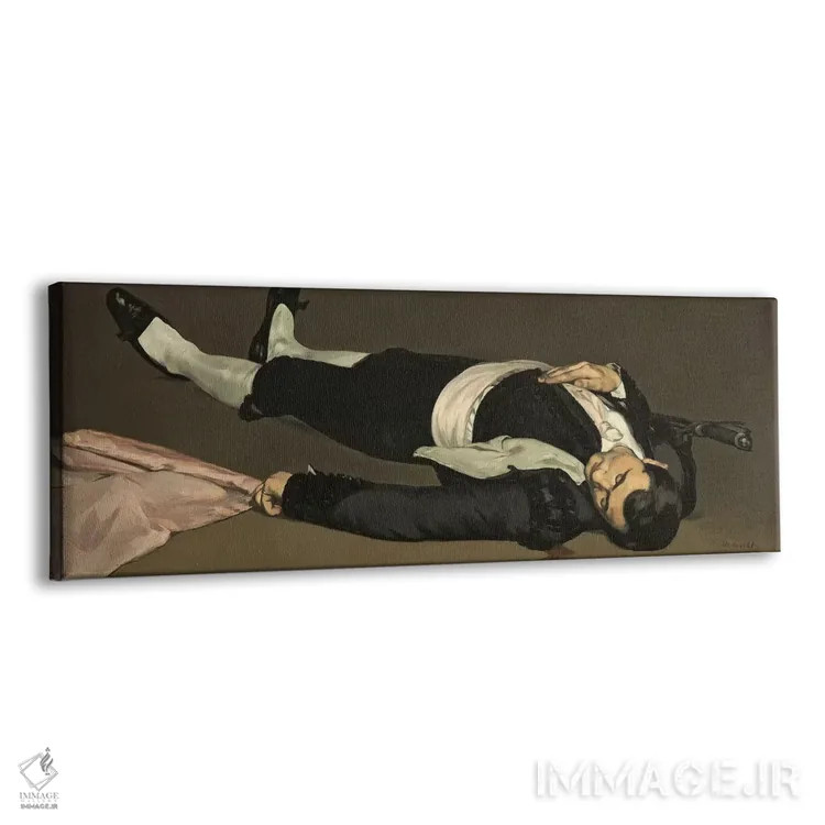 تابلو c.1864,تورهآدور مرده، حدود ۱۸۶۴ (نقاشی تاریخی) اثر ادوارد مانه (نقاش معروف فرانسوی) - نمای پرسپکتیو محصول