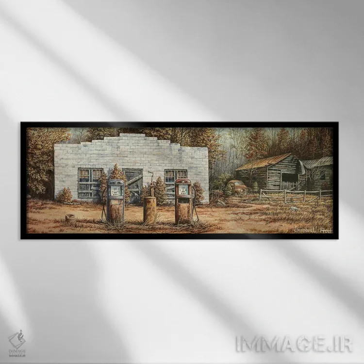 تابلو سیویک سنت هر گالن اثر کمبل فراست - نمای قابدار مشکی