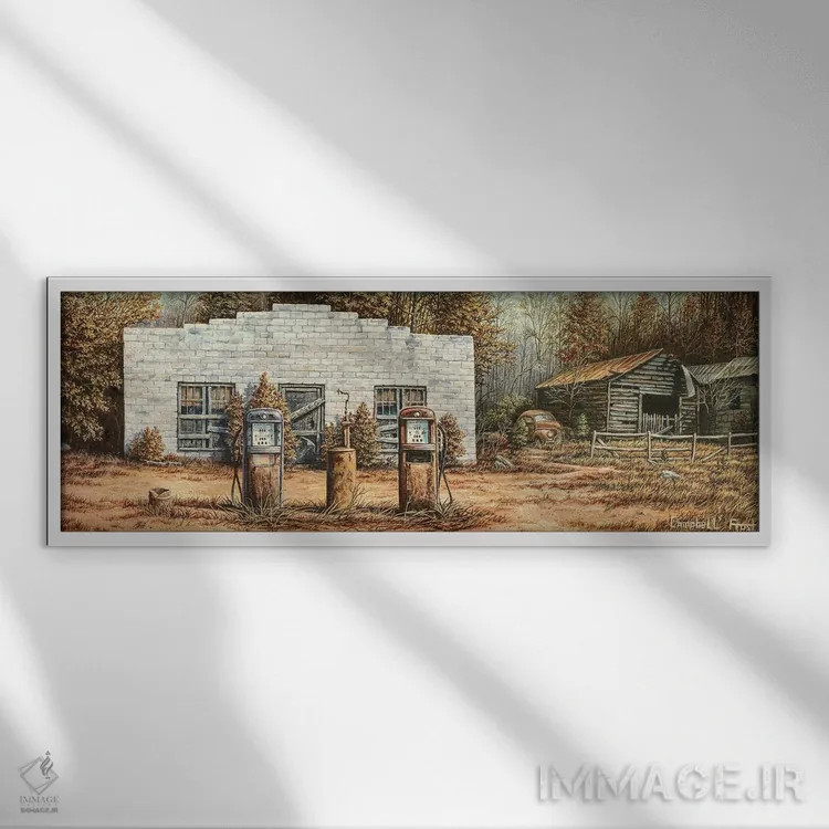 تابلو سیویک سنت هر گالن اثر کمبل فراست - نمای قابدار سفید