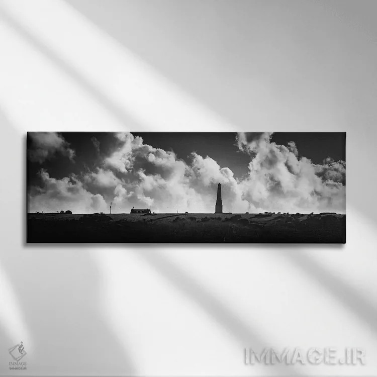 تابلو سیلوئت کالور داون (نام مکان) اثر چاد پاول - نمای روبهرو روی دیوار