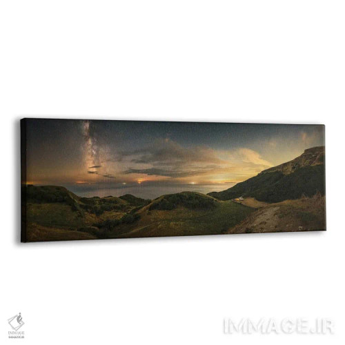 تابلو کمپ زیر ستارگان اثر چاد پاول - نمای پرسپکتیو محصول