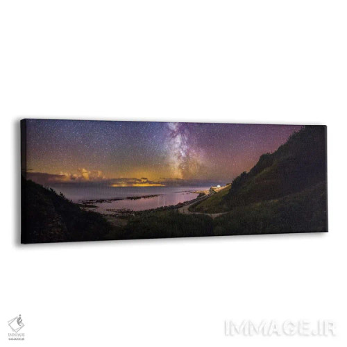 تابلو چراغهای شربورگ و راه شیری (نام فرانسوی) اثر چاد پاول - نمای پرسپکتیو محصول