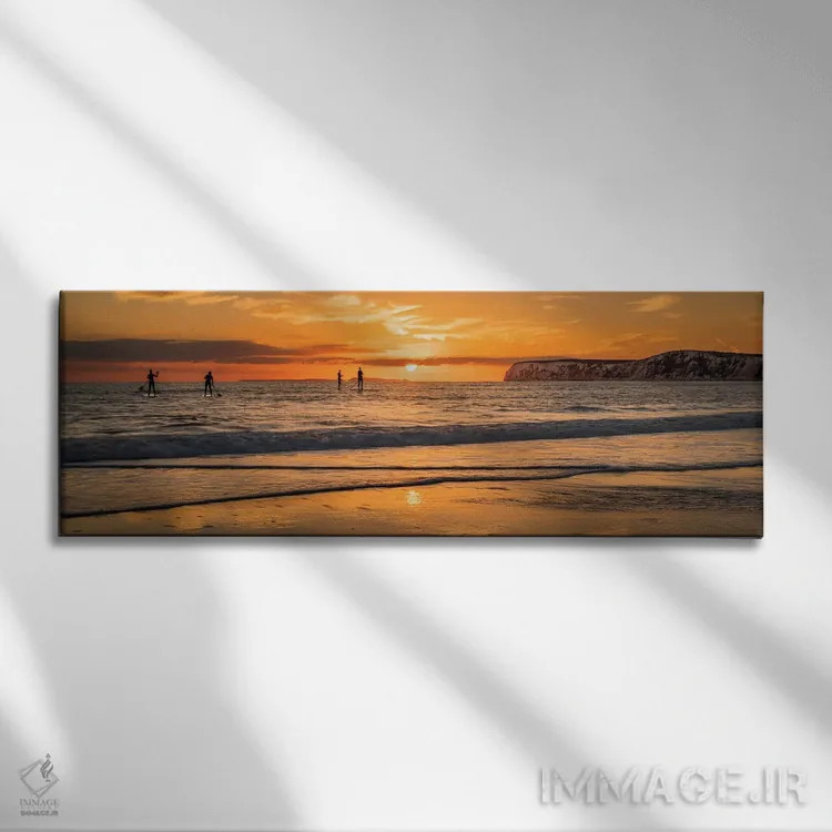 تابلو پدلبردران خلیج کامپتون اثر چاد پاول - نمای روبهرو روی دیوار