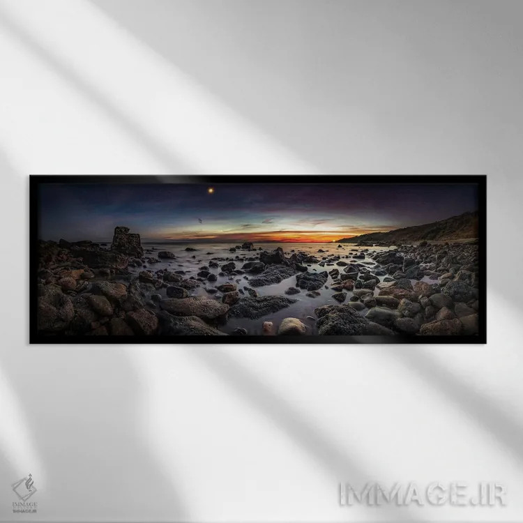 تابلو نشانههای شب اثر چاد پاول - نمای قابدار مشکی