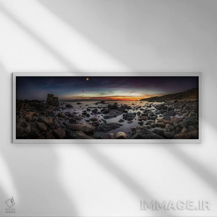 تابلو نشانههای شب اثر چاد پاول - نمای قابدار سفید