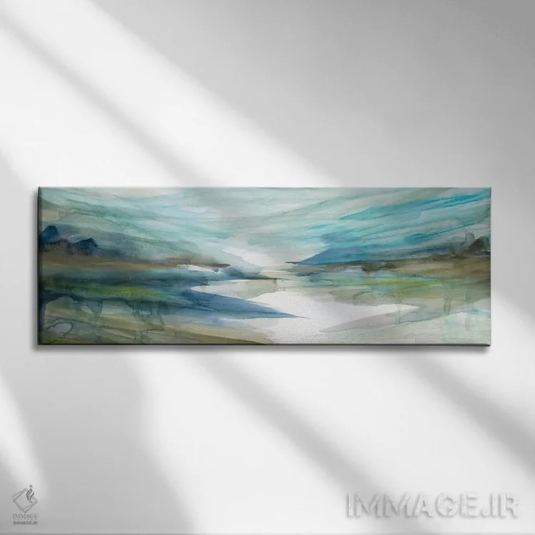 تابلو "انعکاس بهار دو" اثر کارول رابینسون - نمای روبهرو روی دیوار