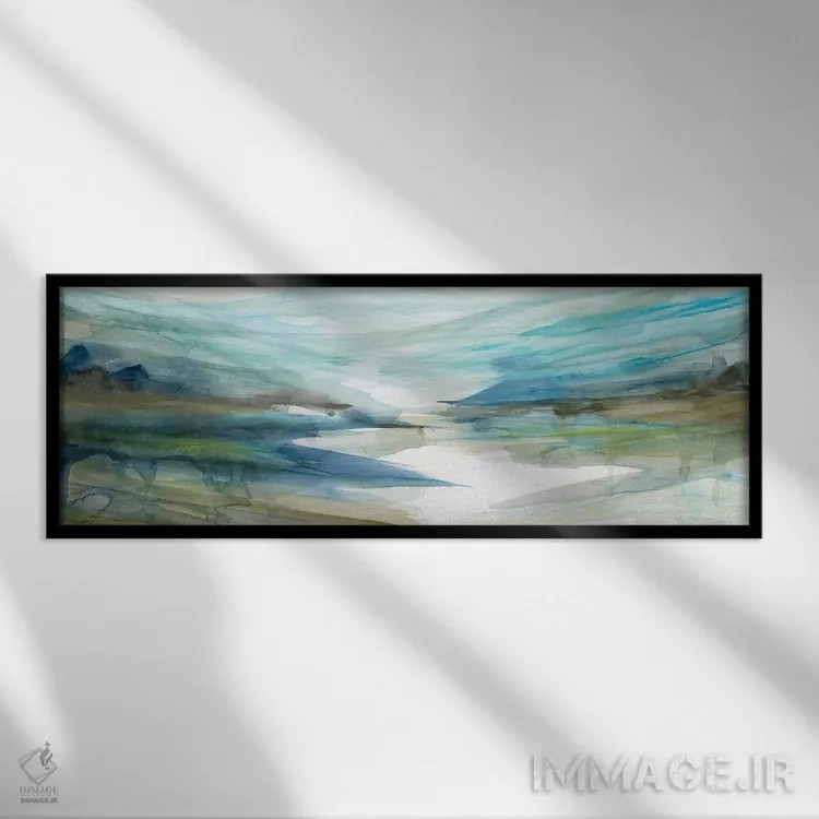 تابلو "انعکاس بهار دو" اثر کارول رابینسون - نمای قابدار مشکی