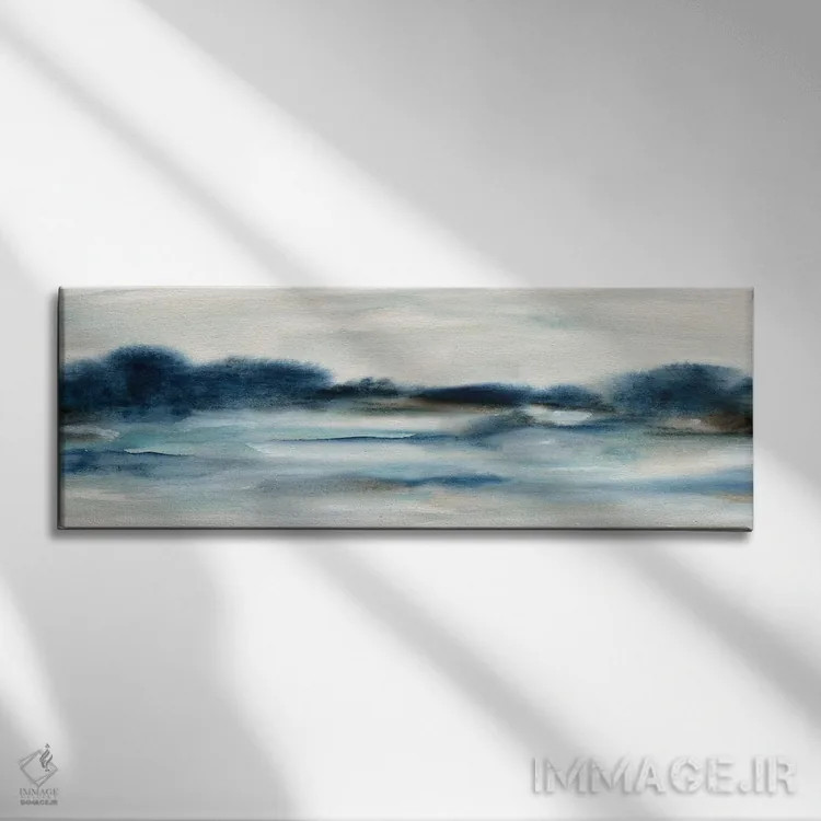 تابلو ساحل خلیج وسیع (منظره پانورامیک) اثر کارول رابینسون - نمای روبهرو روی دیوار