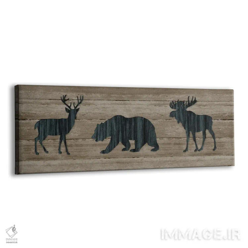 تابلو سهگانهٔ جنگلی اثر کارول رابینسون - نمای پرسپکتیو محصول