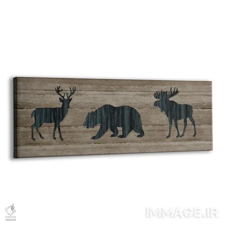 تابلو سهگانهٔ جنگلی اثر کارول رابینسون - نمای پرسپکتیو محصول