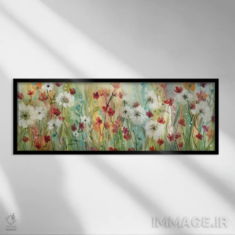 تابلو آفتابی و وحشی اثر کارول رابینسون - نمای قابدار مشکی