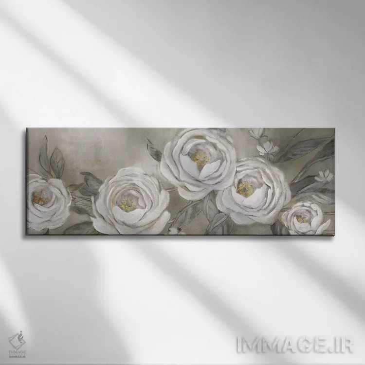 تابلو رزهای کلبهای اثر کارول رابینسون - نمای روبهرو روی دیوار