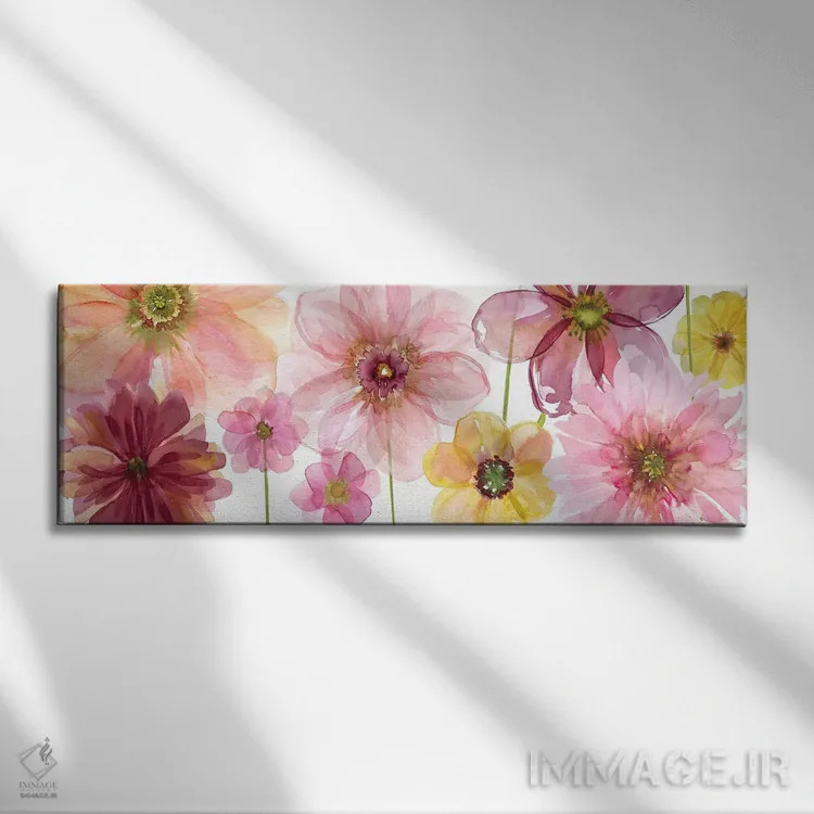 تابلو درخشش صورتی ۱ اثر کارول رابینسون - نمای روبهرو روی دیوار