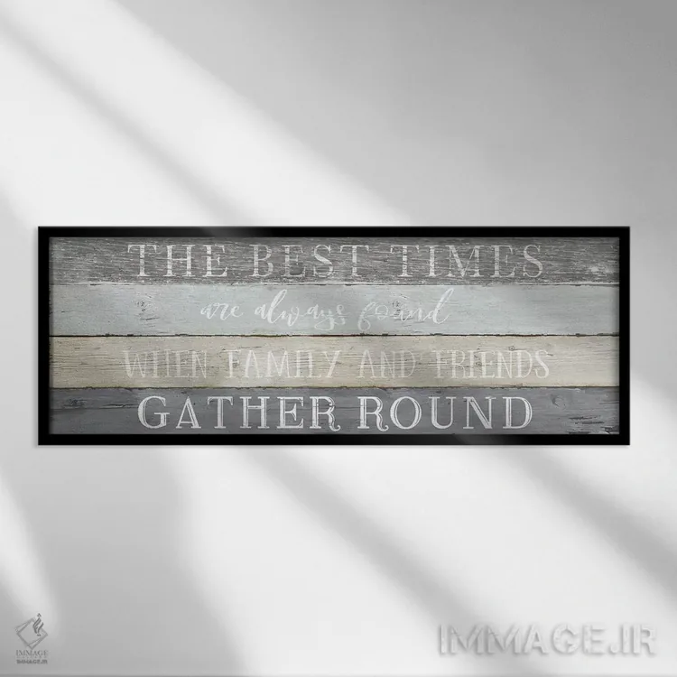 تابلو بهترین زمانها اثر ناتالی کارپنتری - نمای قابدار مشکی