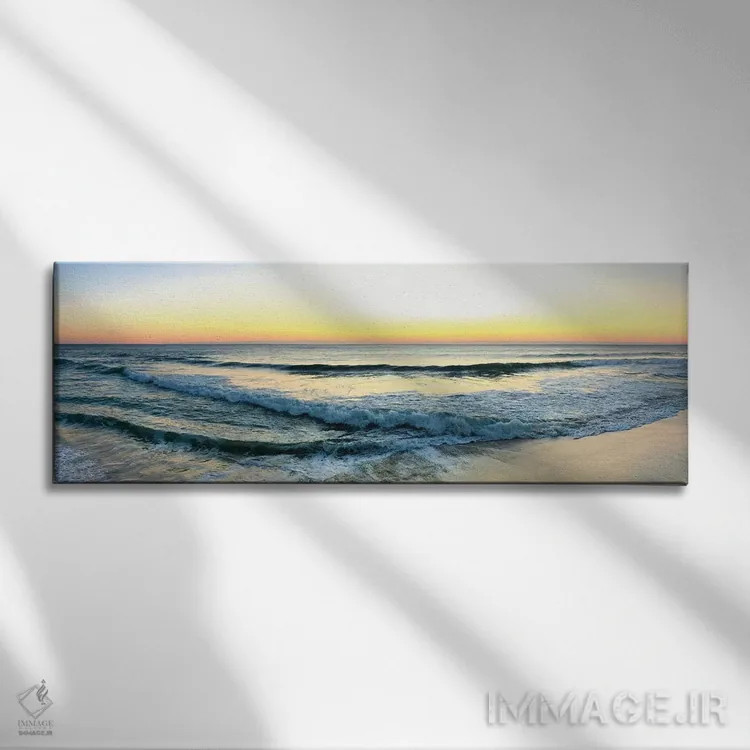 تابلو طلوع در وستاند اثر ناتالی کارپنتری - نمای روبهرو روی دیوار