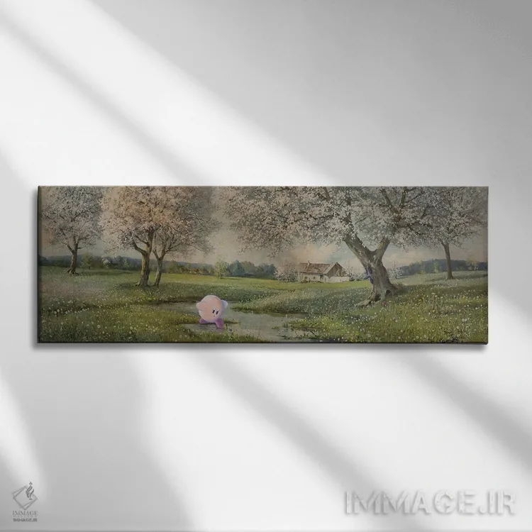 تابلو سرزمین رؤیا اثر کورتنی هیرشه - نمای روبهرو روی دیوار