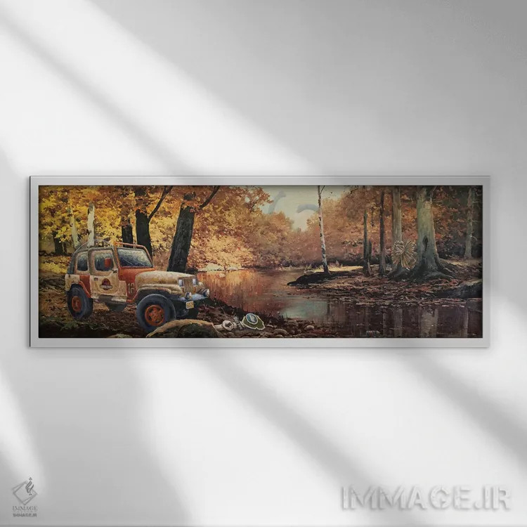 تابلو زیبا اما مرگبار اثر کورتنی هیرشه - نمای قابدار سفید