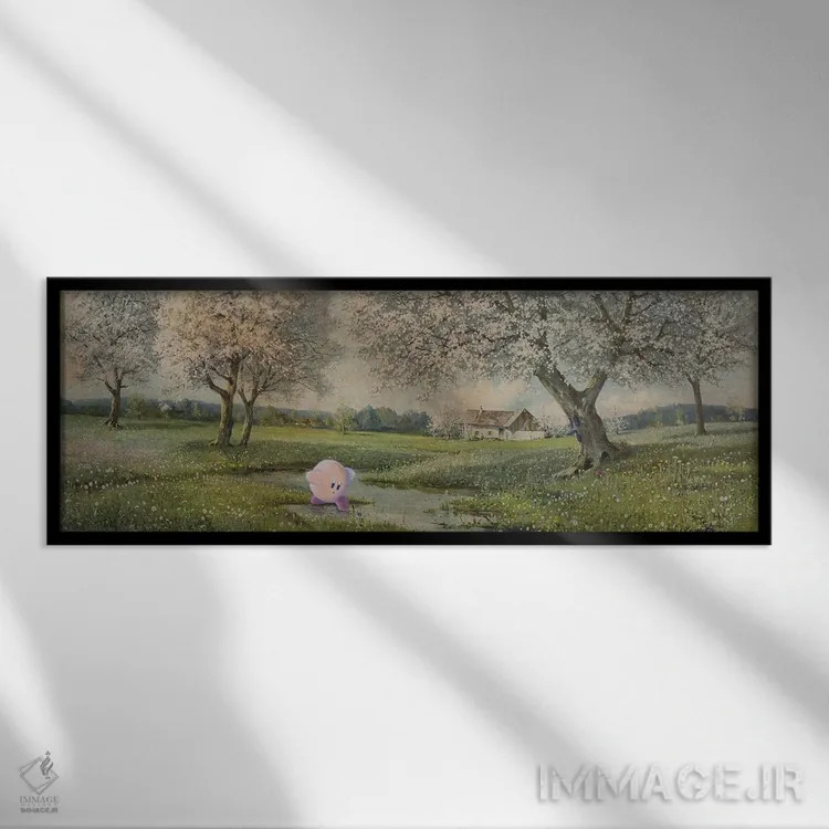 تابلو سرزمین رؤیا اثر کورتنی هیرشه - نمای قابدار مشکی