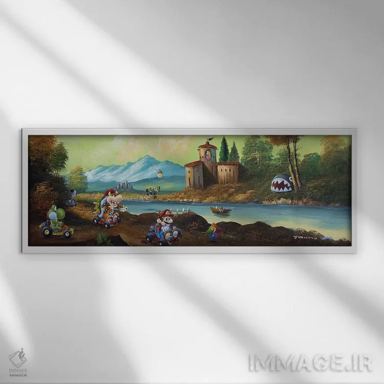 تابلو پارک ماریو اثر کورتنی هیرشه - نمای قابدار سفید